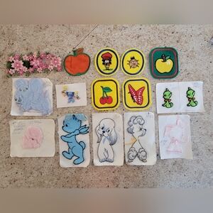 Colorful Embroidered Patch Set